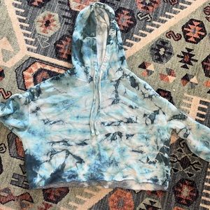 Tydye cropped hoodie medium